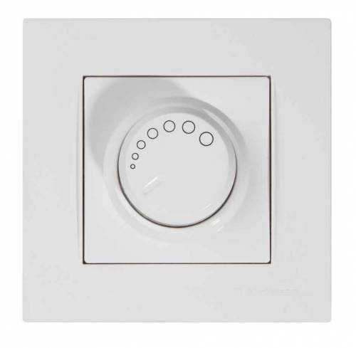 Rita Светорегулятор c подсветкой (Dimmer) 600W, белый цвет