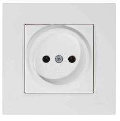 Rita Socket Outlet Non-Earthed White - Thumbnail