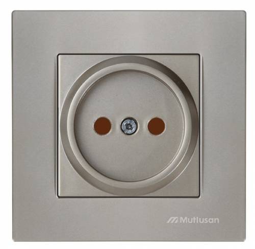 Rita Socket Outlet with Child Protection Non-Earthed White