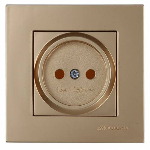 Rita Socket Outlet with Child Protection Non-Earthed White