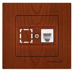 Rita Telephone Socket 1Xrj12 White - Thumbnail