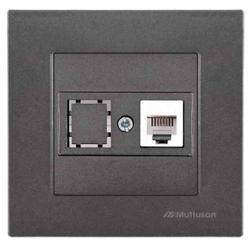 Rita Telephone Socket 1Xrj12 White