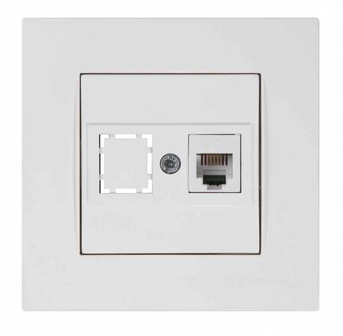 Rita Telephone Socket 1Xrj12 White