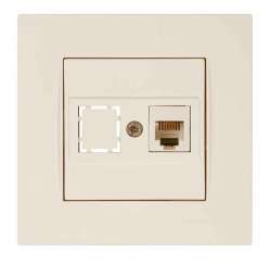 Rita Telephone Socket 1Xrj12 White - Thumbnail