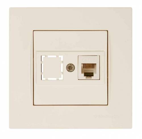 Rita Telephone Socket 1Xrj12 White