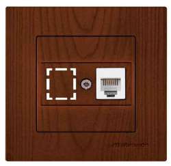 Rita Telephone Socket 1Xrj12 White - Thumbnail