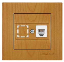 Rita Telephone Socket 1Xrj12 White - Thumbnail