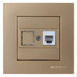 Rita Telephone Socket 1Xrj12 White - Thumbnail