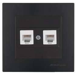 Rita Telephone Socket 2Xrj12 White - Thumbnail