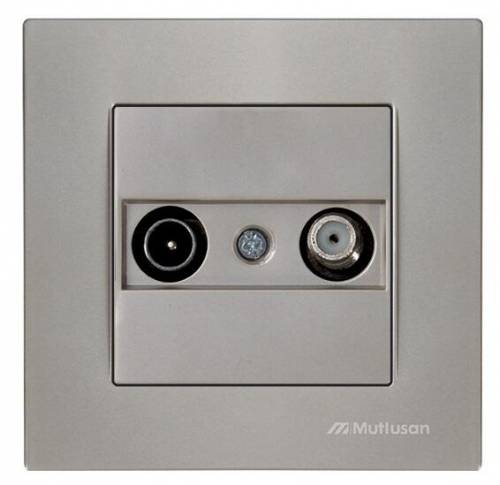 Rita TV/SAT Socket (Dead End) White