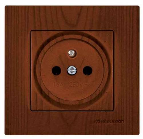 Rita UPS (French) Socket (Earthed Socket with Pin) White