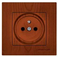 Rita UPS (French) Socket (Earthed Socket with Pin) White - Thumbnail