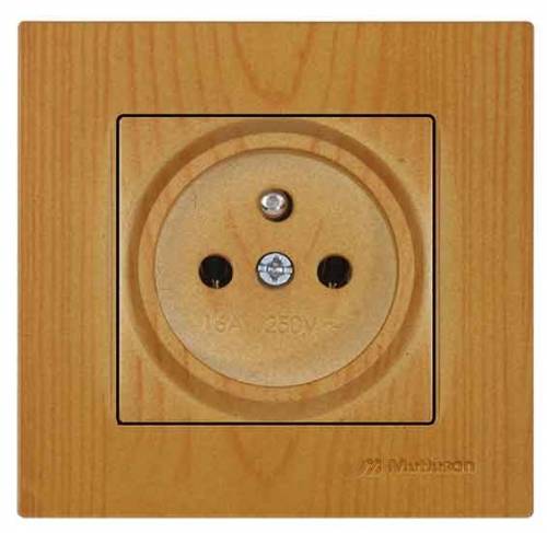 Rita UPS (French) Socket (Earthed Socket with Pin) White