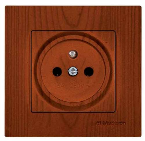 Rita UPS (French) Socket (Earthed Socket with Pin) White