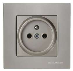 Rita UPS (French) Socket (Earthed Socket with Pin) White - Thumbnail