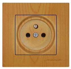 Rita UPS (French) Socket (Earthed Socket with Pin) White - Thumbnail