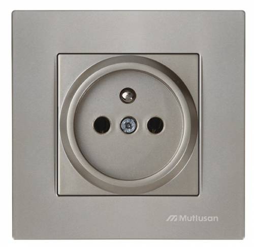 Rita UPS (French) Socket (Earthed Socket with Pin) White