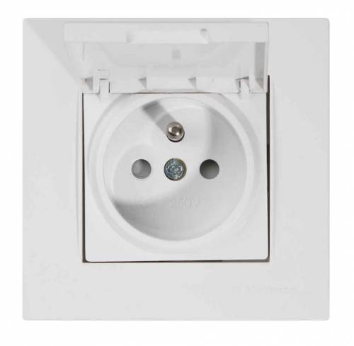 Rita UPS(French) Socket with Cover White