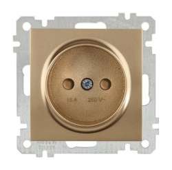 Socket Outlet with Child Protection Non-Earthed White - Thumbnail