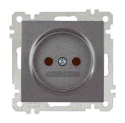 Socket Outlet with Child Protection Non-Earthed White - Thumbnail