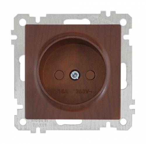 Socket Outlet with Child Protection Non-Earthed White