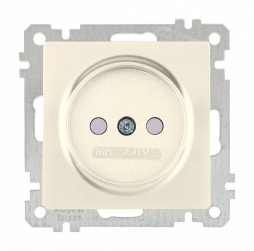 Socket Outlet with Child Protection Non-Earthed White