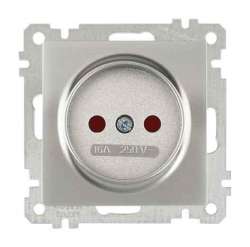 Socket Outlet with Child Protection Non-Earthed White - Thumbnail