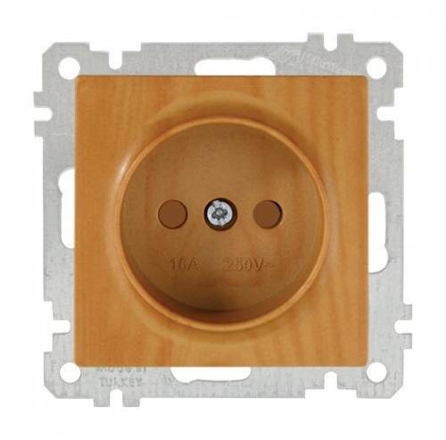 Socket Outlet with Child Protection Non-Earthed White