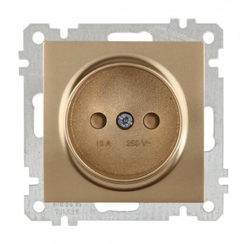 Socket Outlet with Child Protection Non-Earthed White