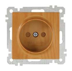 Socket Outlet with Child Protection Non-Earthed White - Thumbnail