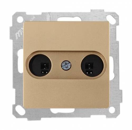 Speaker Socket White (mech+plate)