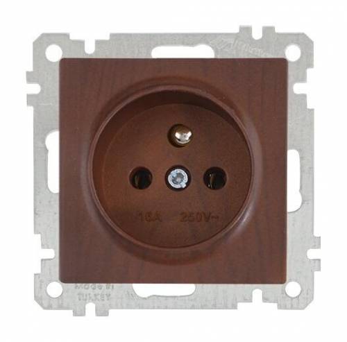 UPS (French) Socket (Earthed Socket with Pin) White