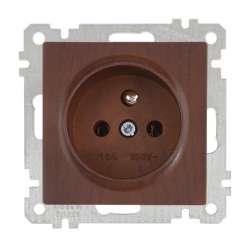 UPS (French) Socket (Earthed Socket with Pin) White - Thumbnail