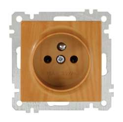 UPS (French) Socket (Earthed Socket with Pin) White - Thumbnail