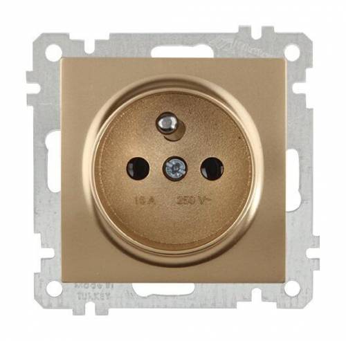 UPS (French) Socket (Earthed Socket with Pin) White