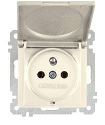 UPS Socket (French) With Cover White - Thumbnail