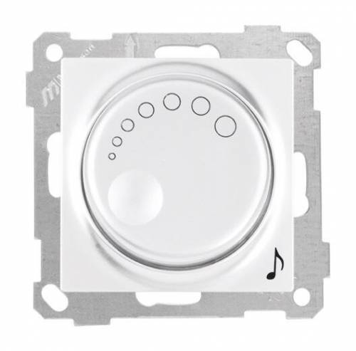 White Audio Switch (mech+plate)