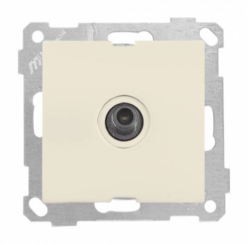 White SAT Socket (Through) 4Db/F Connector